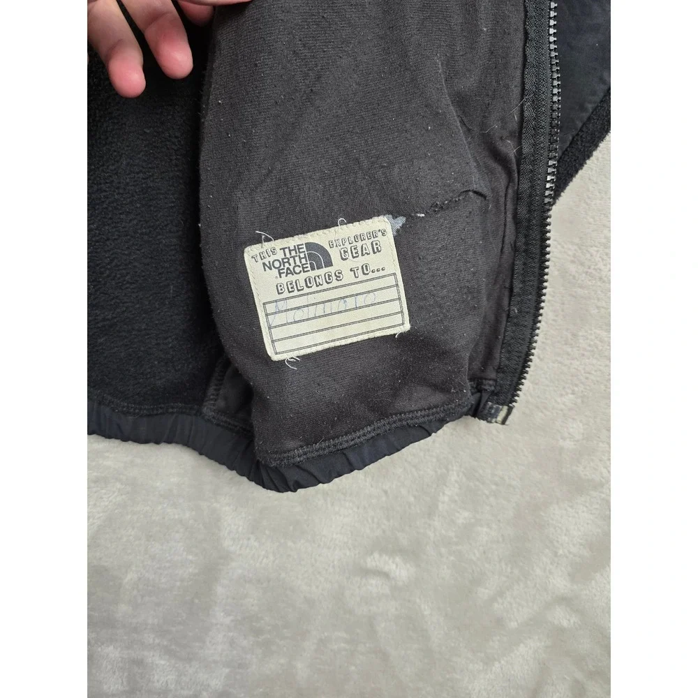 The‎ North Face Denali Fleece Jacket Youth Boys Large Black Full Zip Polartec
